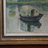 Oil painting on canvas, study work based on Monet.