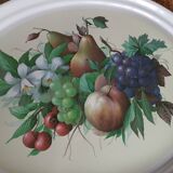 Plateau ovale motifs fruits