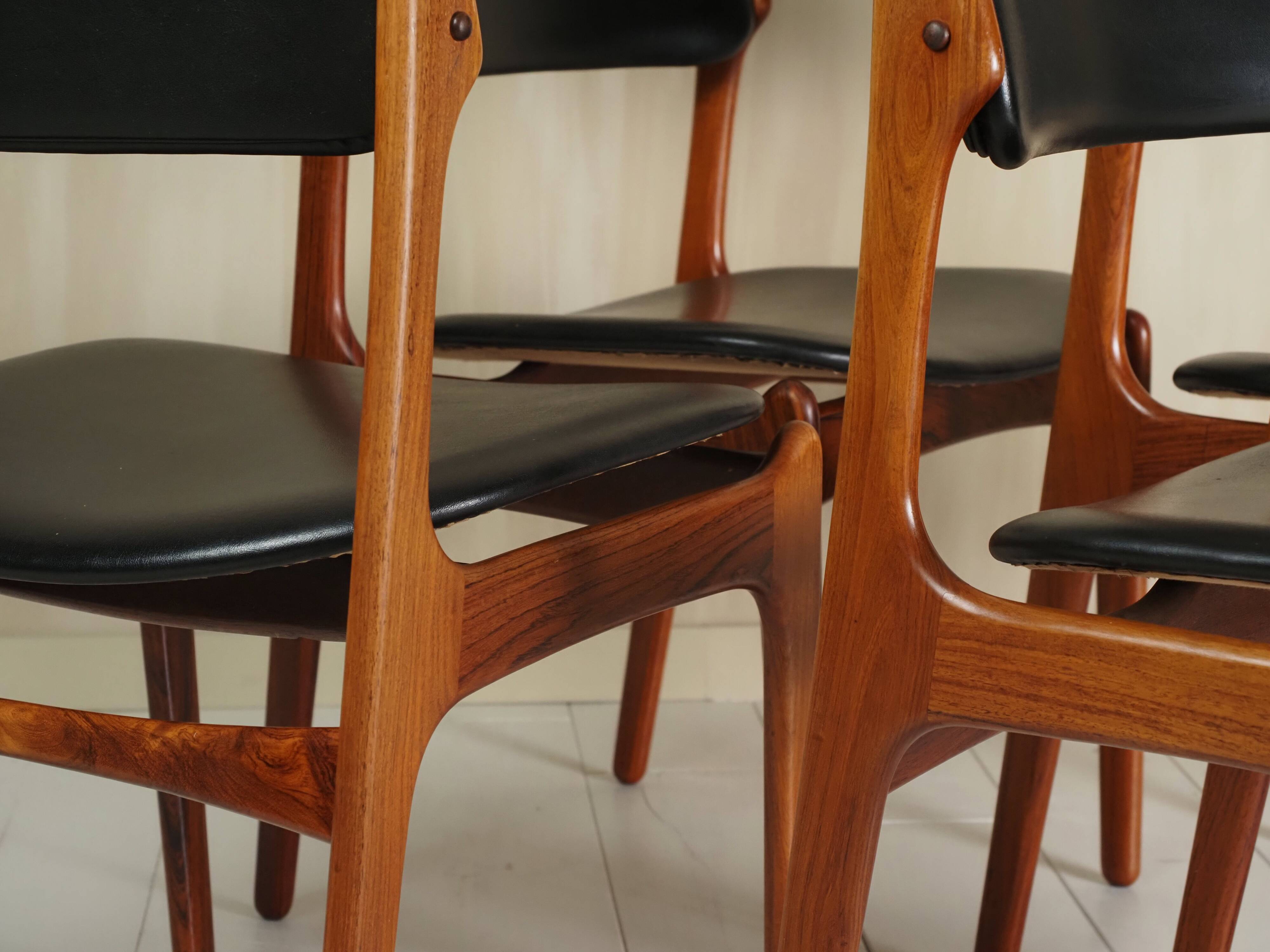 Model 49 dining chairs by Erik Buck for OD Møbler, 1960s