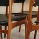 Model 49 dining chairs by Erik Buck for OD Møbler, 1960s