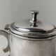 Argent Metal Silver-Plated Art Deco Lidded Box with Spoon, Italian 1930s Table Decor