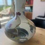 Porcelain vase lladro model jarron magno gallos