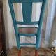 Chaise bistrot en bois ancienne relookée