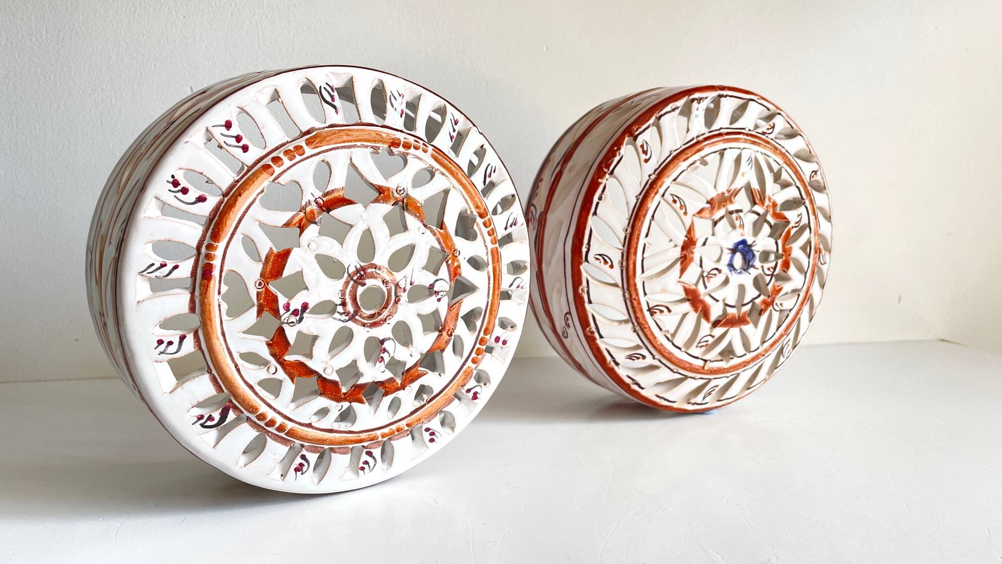 Handcrafted ceramic wall light