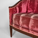 Art Deco Salon by Paul Follot in pink velvet, circa 1920