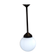 Art deco globe opaline hanging lamp