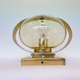 Applique ou lampe de table en or Preciosa / Kamenický Šenov, années 1970