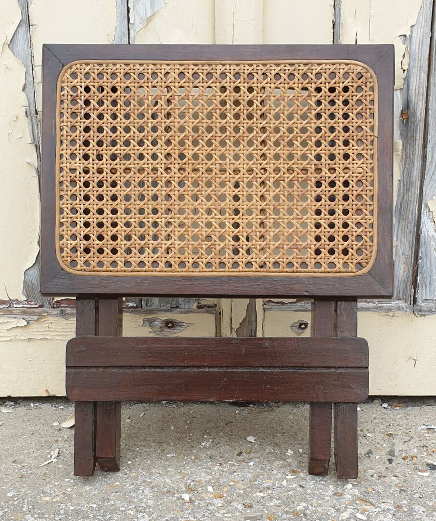 Fold wooden stool, cannes, vintage, 50s / 60s