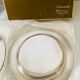 Christofle / galia trays in hallmarked silver metal in their case