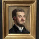 Georges Ferré (1853-1924) Portrait d'un ami, 1886, huile sur panneau, signé
