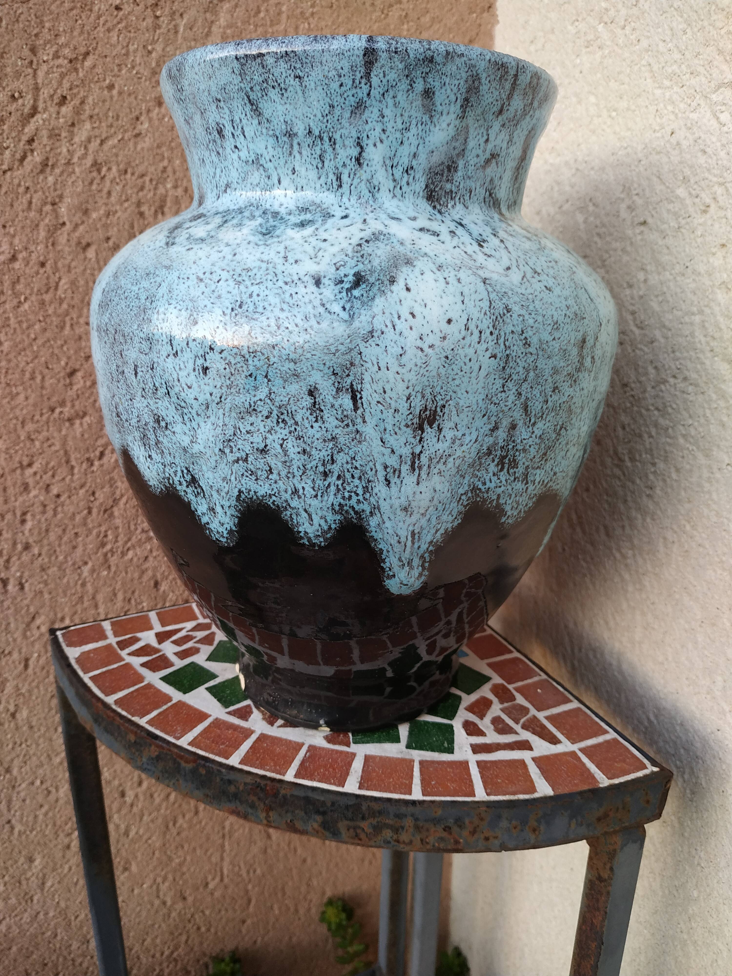 50/60s sky blue Accolay Vase