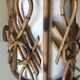 Vintage rattan lamp years 60