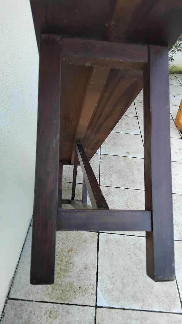 Grand banc vintage ancien bois