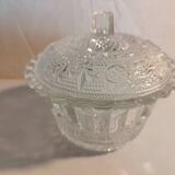 Glass sugar bowl