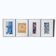 Set of 4 abstract artist proofs – Signed GW – Circa 1990