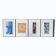 Set of 4 abstract artist proofs – Signed GW – Circa 1990