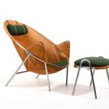 BO-360 Chair and Footstool by Erik Ole Jørgensen for Bovirke 1953