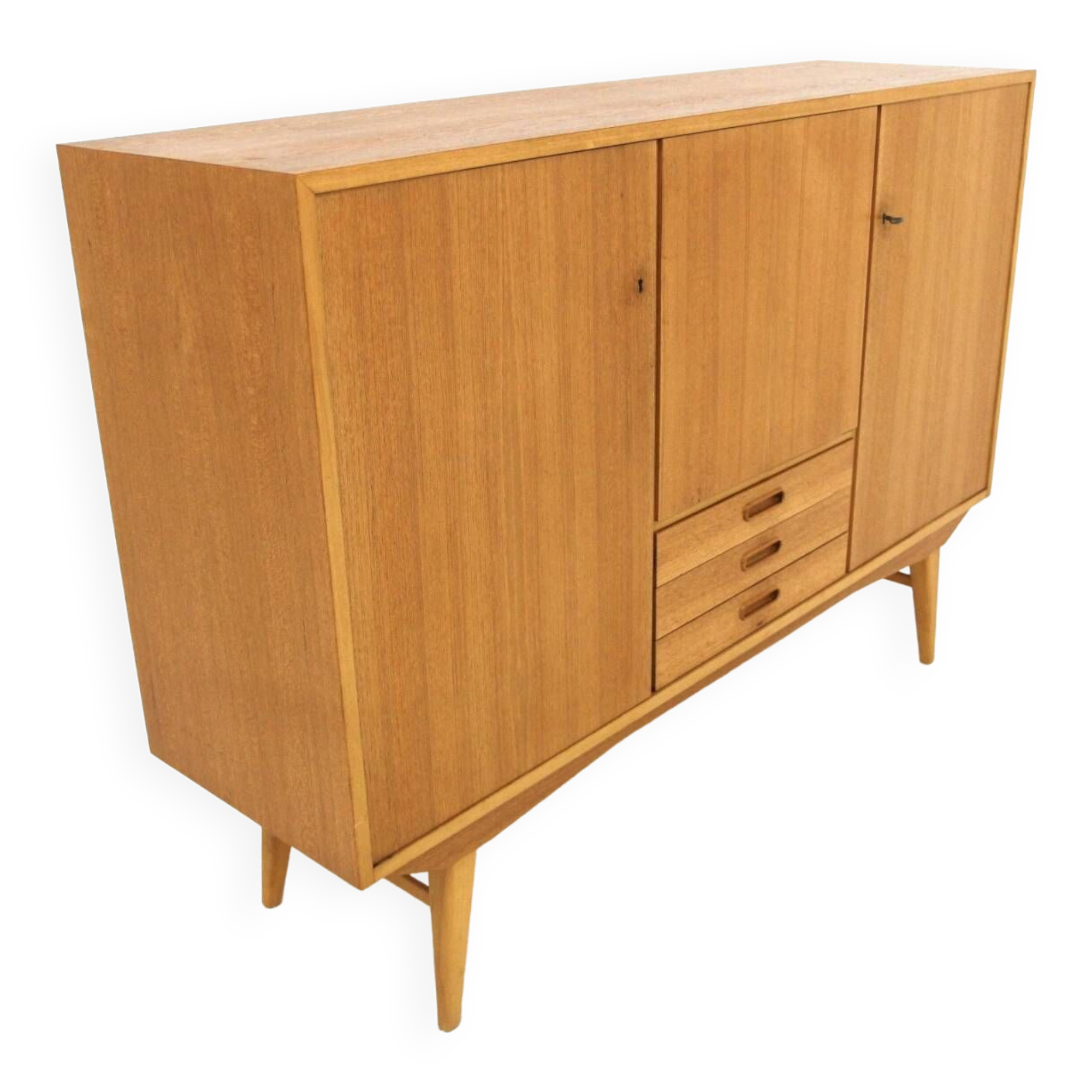 Enfilade scandinave en teck et en chêne, Suède, 1960