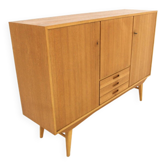 Scandinavian teak and oak sideboard, Sweden, 1960