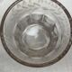 Vase de mariés gravé de 1889 en verre épais