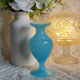 Vase bleue opaline