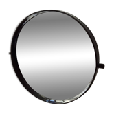 Miroir rond en plastique fumé '70s - Vintage