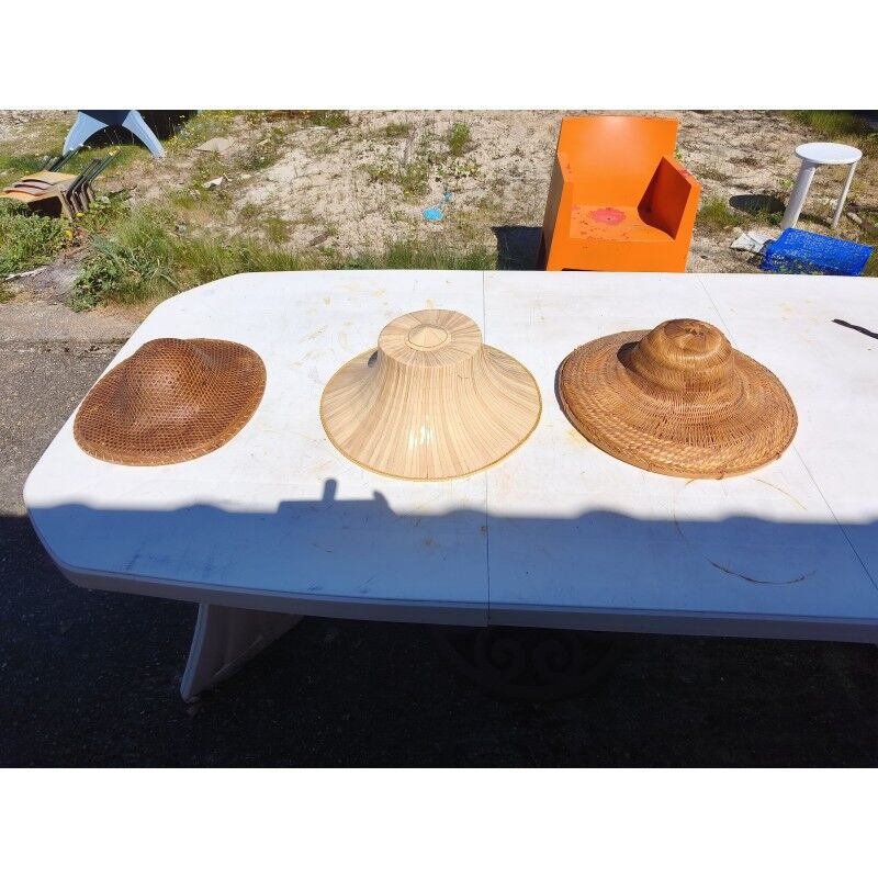 3 Asian hats