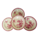 4 vintage hollow plates from gien model thistles 211256