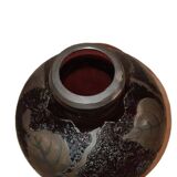 Large art deco ball vase signed d'argyl