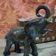Statue en céramique éléphant art déco