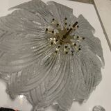 Plafonnier en verre vénitien de Murano, années 1960
