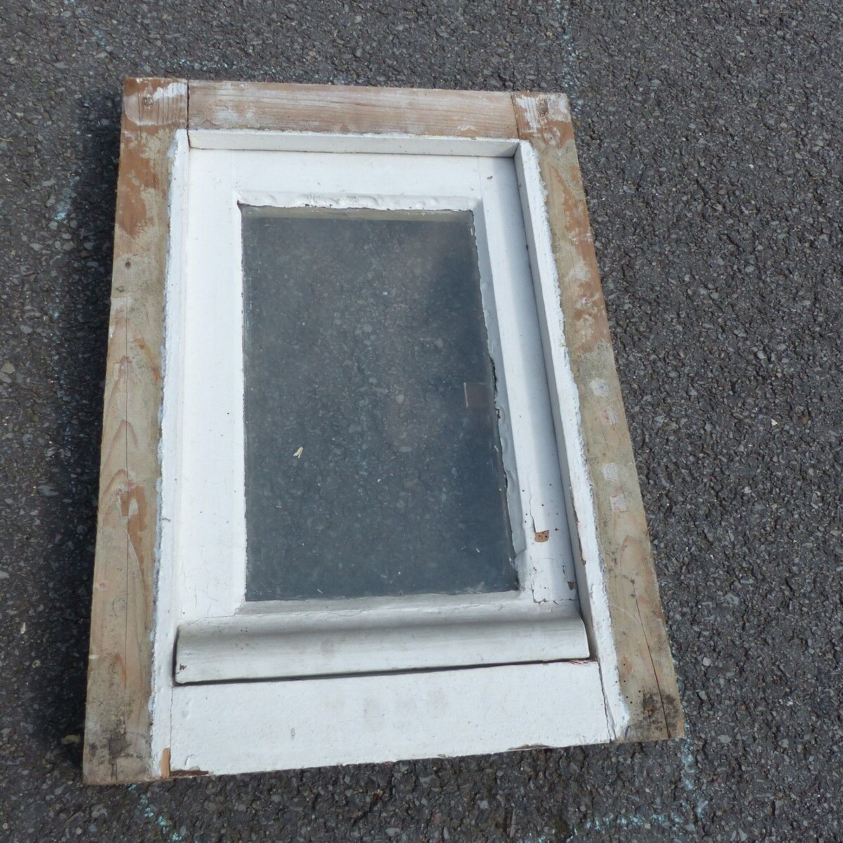 Skylight old wooden window dim L 39 cm x H 55 cm