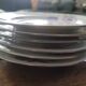 6 BD Limoges dessert plates – geometric floral decoration – 1950s