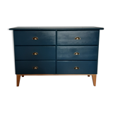 Commode scandinave bleu ganne