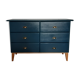 Commode scandinave bleu ganne