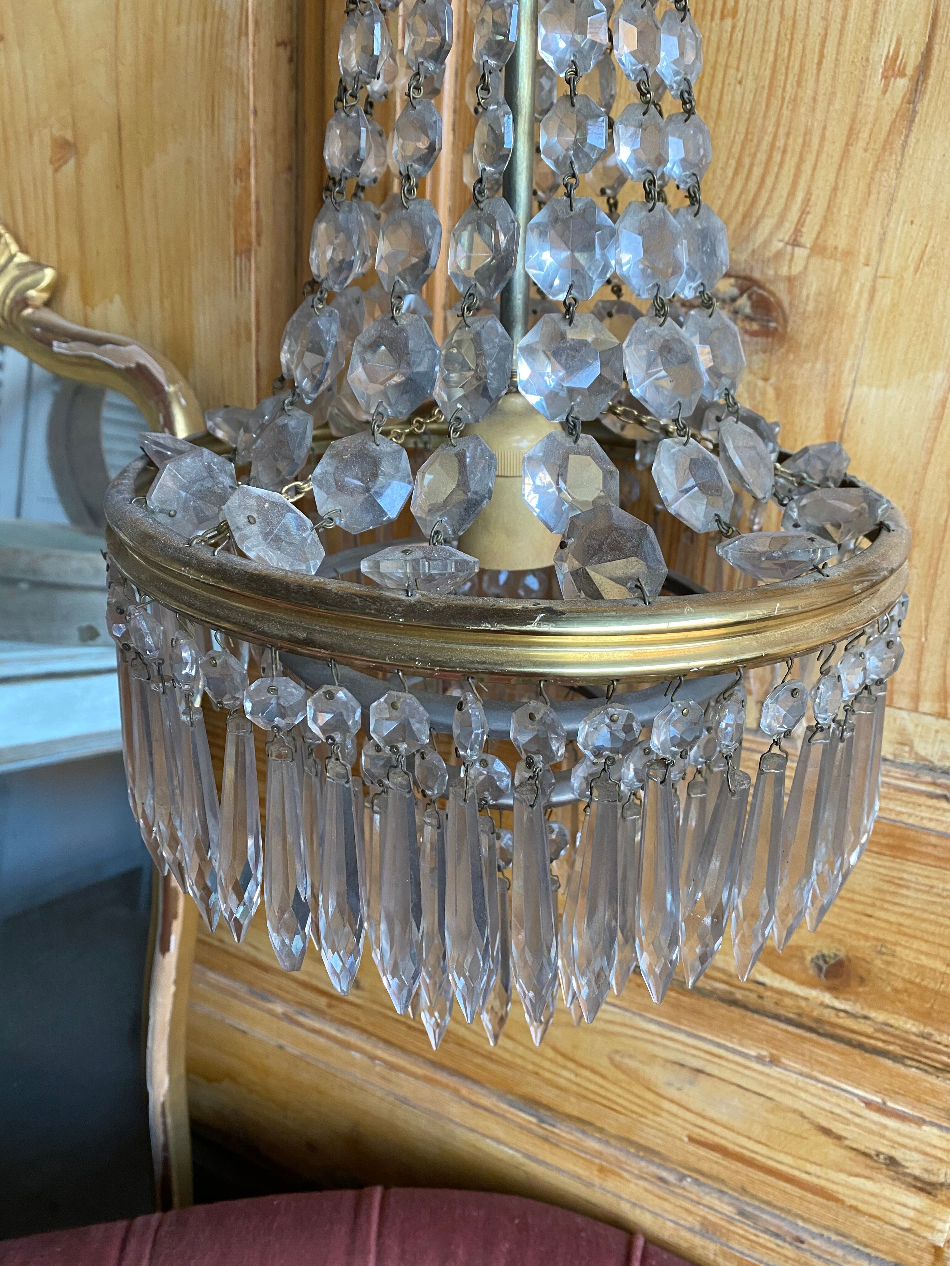 Stamped chandelier