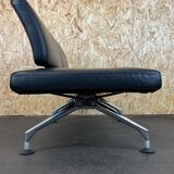 1990s Area Lounge Sofa Leather Sofa by Antonio Citterio for Vitra Chrom Design