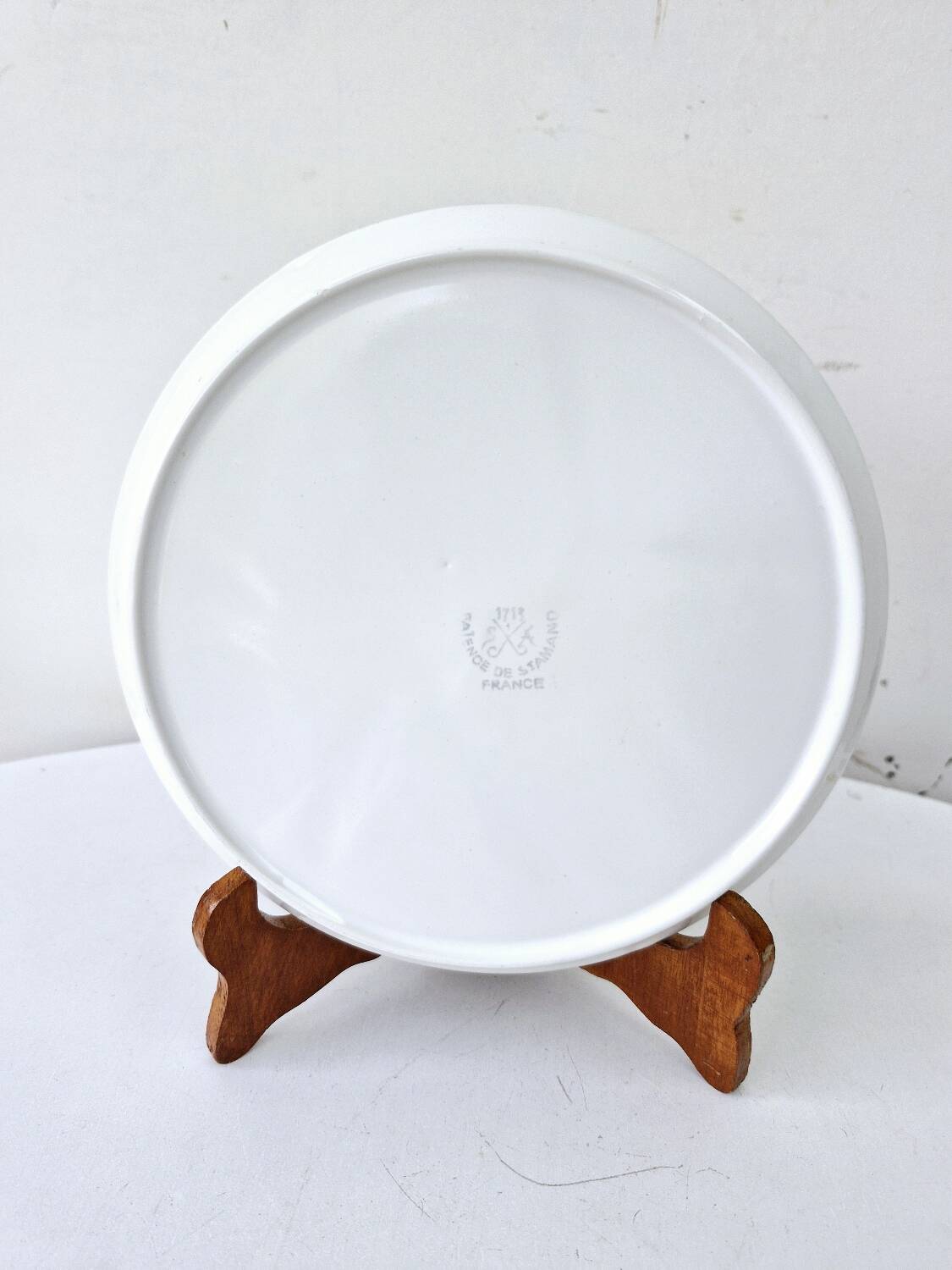 6 vintage compartmented earthenware plates bali saint amand collection