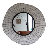 Designer wrought iron mirror - large format