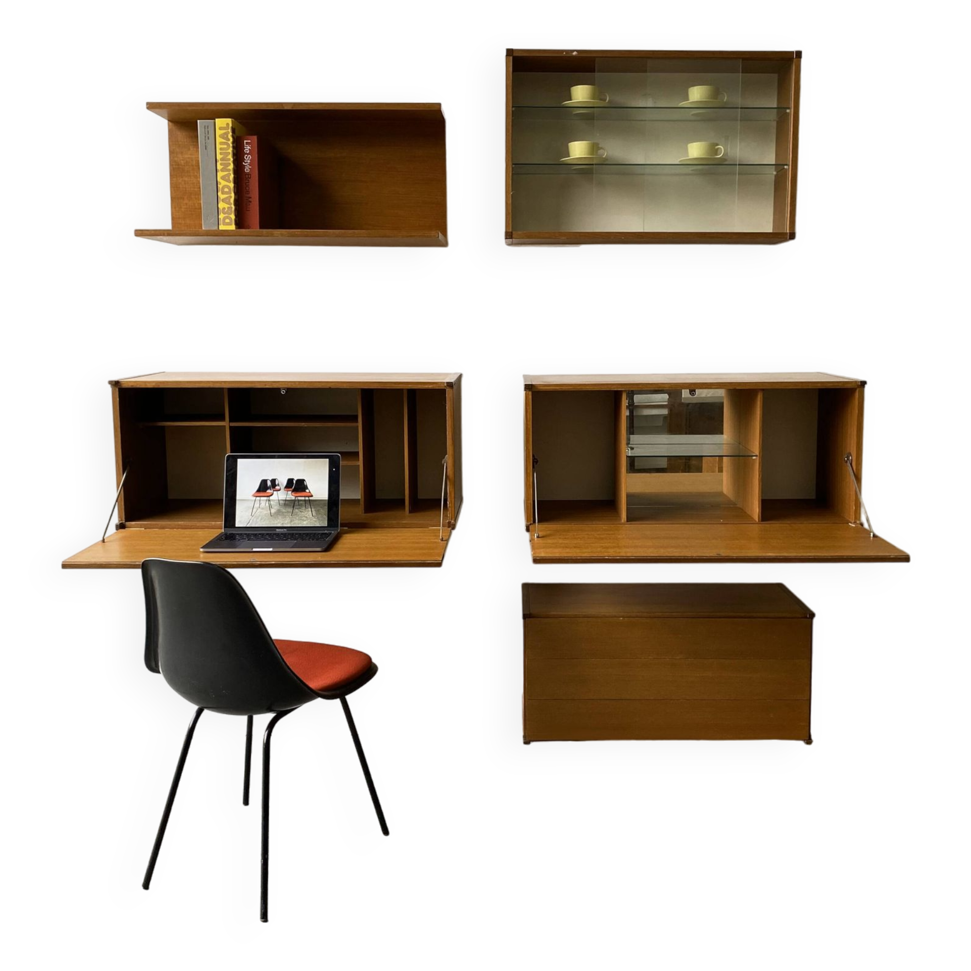 1960’s mid century Beaver & Tapley modular wall units