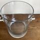 Modernist crystal vase ringing 1970