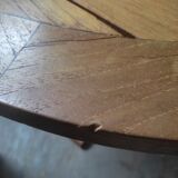 Table wood teak varnished Medici