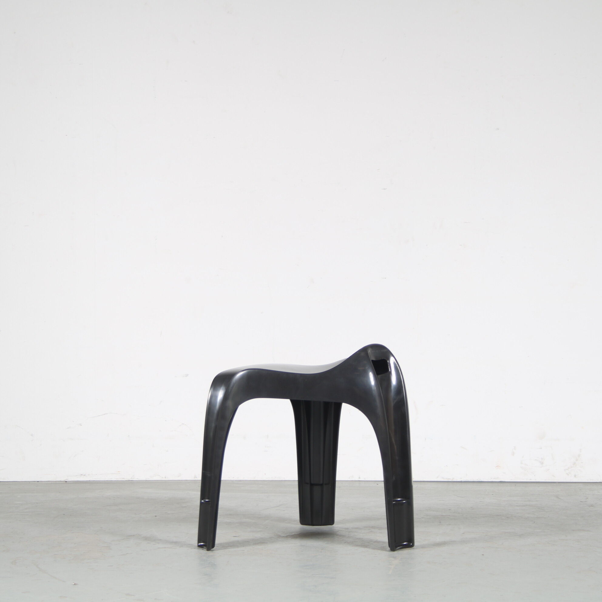 2000s Black “Casalino” stool by Alexander Begge for Casala, Germany
