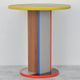 Handmade table made from recycled materials. Neoplasticism-style table.