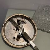 Vintage square molded glass ceiling light