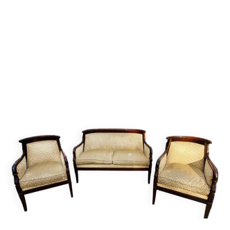 Empire Period Solid Mahogany Living Room Furniture