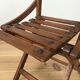 Chaise pliante pour enfants en lattes de bois