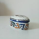 Vintage Moroccan porcelain candy box