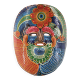 Colorful Mexican terracotta mask, 1970s