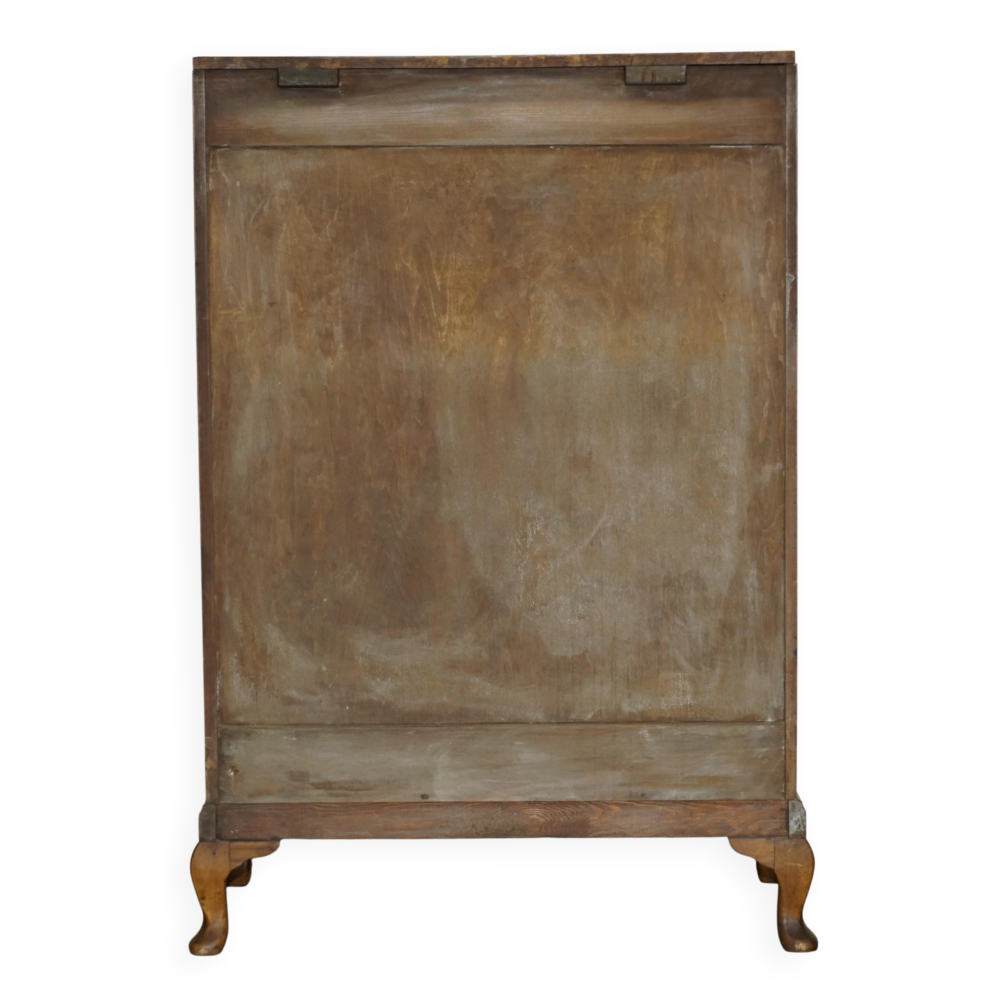Armoire de gouvernante Art Deco en noyer burr par Waring & Gillow